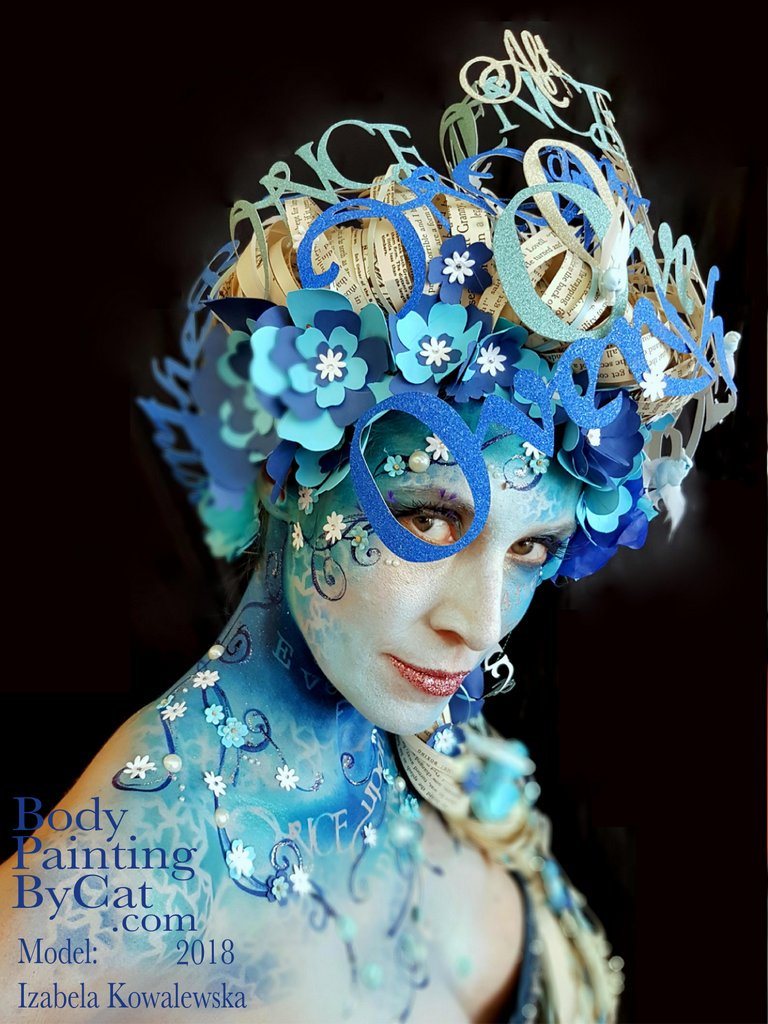 CatsCreationsco's tweet image. Lovely day with @IzabelaKowalewska @ Paradise Wildlife Jam
Themed Once Upon A Time so I made Rapunzel wig from vintage kids books &amp;amp; added homemade paper flowers / lettering with @CricutUK 
All Cameleon paints from @PaintopiaShop with @Superstar teal &amp;amp; @KryolanUK powders