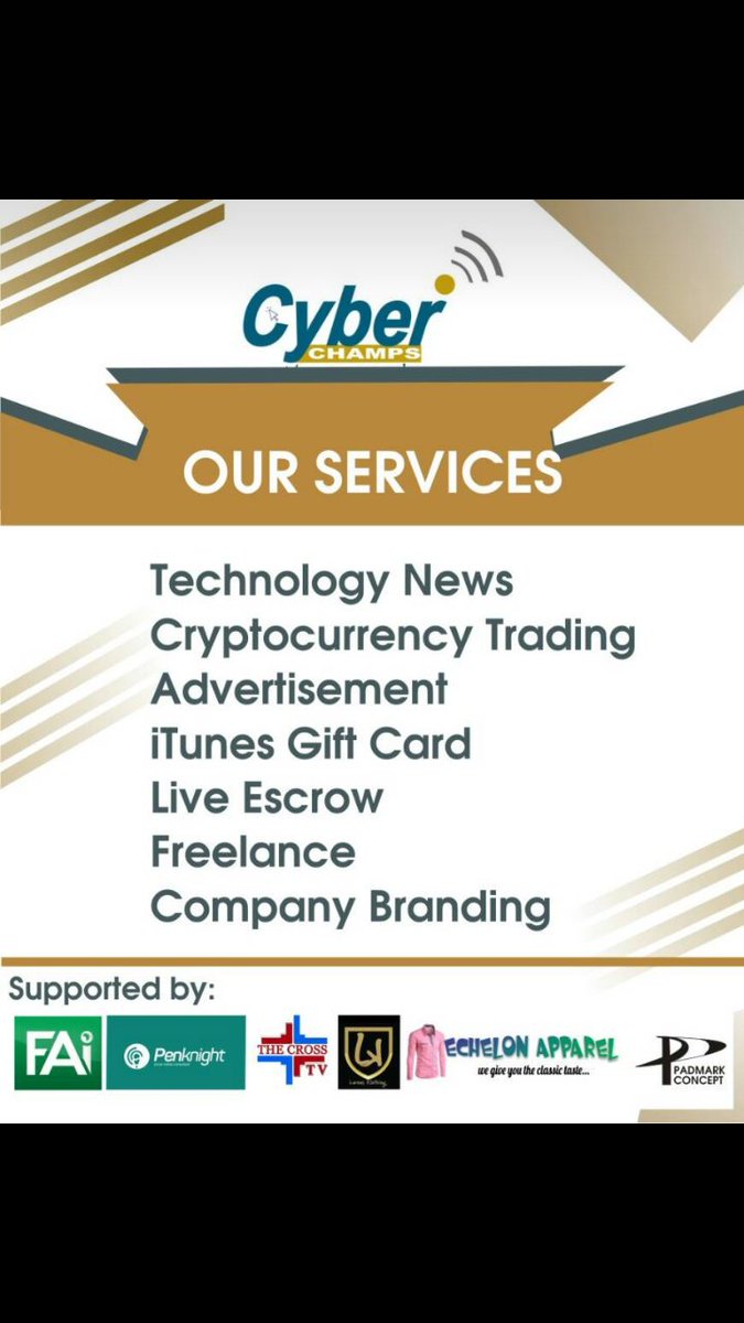 CYBERCHAMPS IS A TECH WEBSITE THAT DEALS WITH RECENT AND CURRENT TECH NEWS, MINING TUTORIALS, HINTS, AND TIPS, TRADING SIGNALS AND DAYS/HOURS FOR CRYPTO CURRENCY TRADING, AND LOTS MORE.
CHECK OUT cyberchamps.com.ng