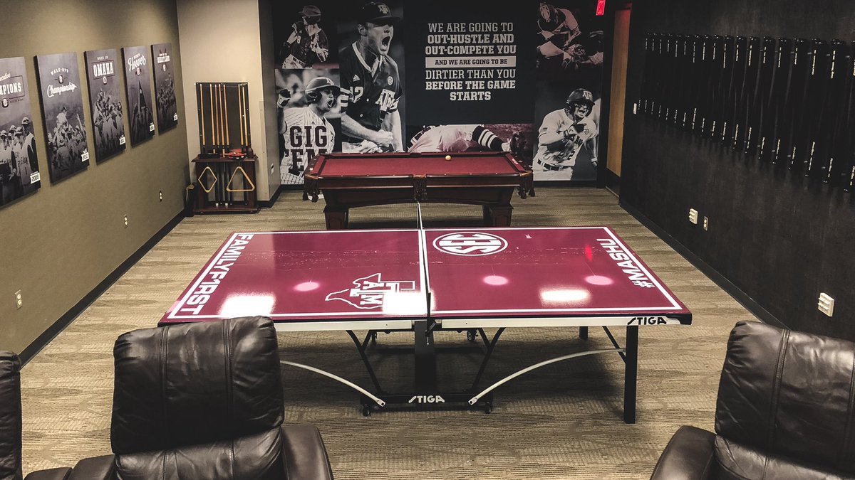 AggieBaseball's tweet photo. 🏠 sweet 🏠.

Check out the updates in the Neeley Player’s Lounge! 

#FamilyF1rst #12thMan https://t.co/frmPVK3P1M