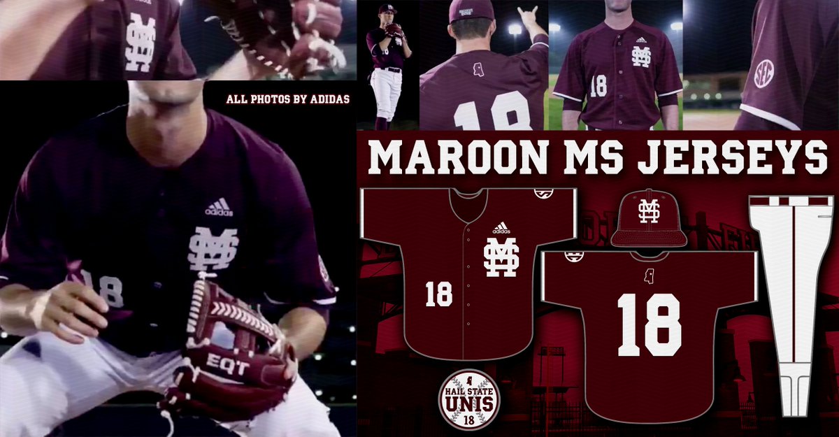 adidas mississippi state baseball jersey