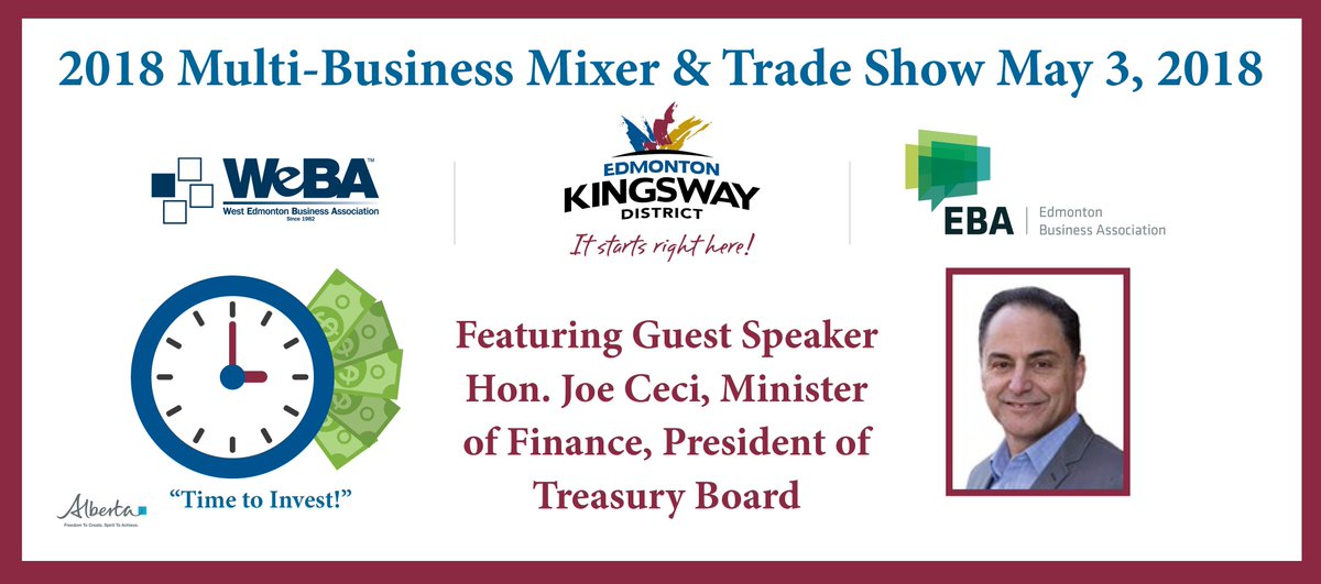 EdmKingsway's tweet image. Our Annual Multi-Business Mixer &amp;amp; Trade Show is on May 3! For information and to register as an exhibitor please visit our website bit.ly/2nUBjbc Space is limited so book your booth NOW to avoid disappointment!! #yeg #yegevents #yegtradeshow @L6SBC