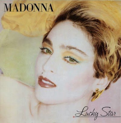 Madonna's debut album was supposed to be called "Lucky Star" and this is said to be the original cover: