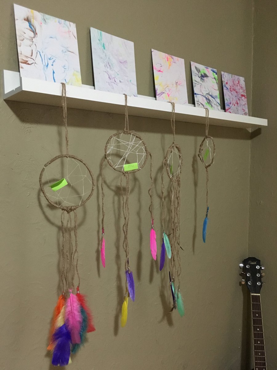 Here are some arts and crafts from the Marion Day Program. Together, they grow step by step.