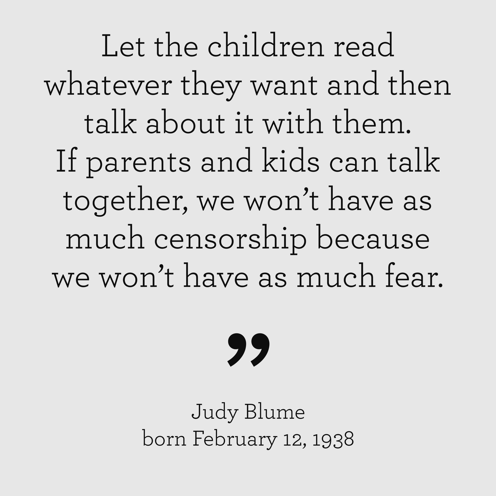 Happy 80th Birthday, Judy Blume! 