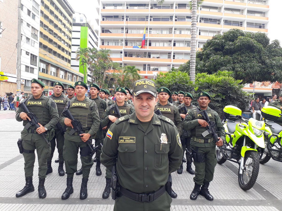 PoliciaDeTolima's tweet photo. Tengo el gusto de presentar nuestro equipo de trabajo "Fuerza disponible Elite" Quienes garantizarán la seguridad de nuestro departamento del #Tolima #PorUnTolimaSeguroYEnPaz https://t.co/qJGNQsFg9o