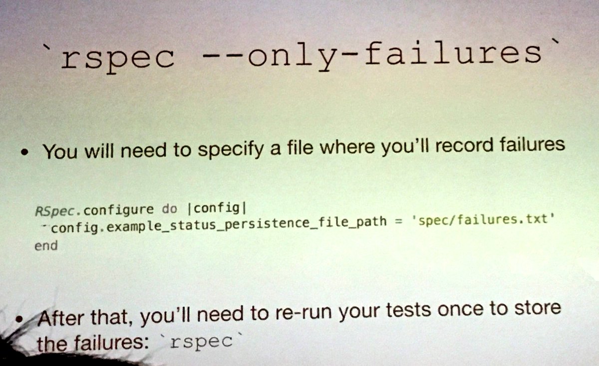 binaryberry's tweet image. Hey @elenatanasoiu thanks for a useful talk at #lrug tonight! These rspec commands will come in handy!