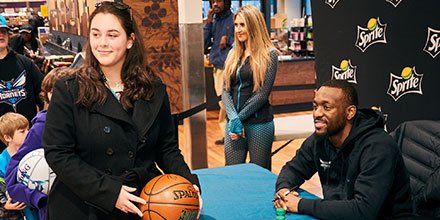 HarrisTeeter's tweet photo. We can't wait to see you tonight at our Ballantyne Commons location (15007 John J. Delaney Drive). Meet Charlotte-Hornets' Kemba Walker and get an autograph! 🏀 @KembaWalker @hornets #TeeterSports https://t.co/cZ8wCXCPZG