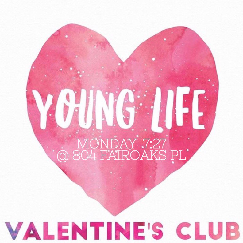 Have a valentine?! Bring them to club!! Need a valentine?! Come to club and find one!!! Club tonight same time, same place!!
