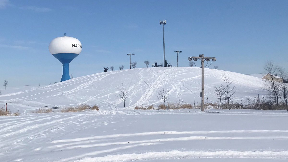 Sledding Hill is open! cityofharvard.org