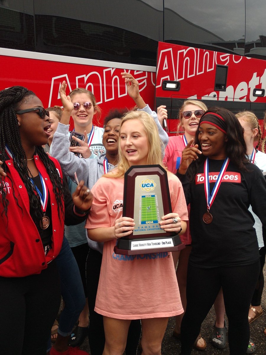 BayHS_Athletics's tweet photo. They have returned with the hardware!!!! Go Bay @BayCheer1 https://t.co/bHcdR7eabG