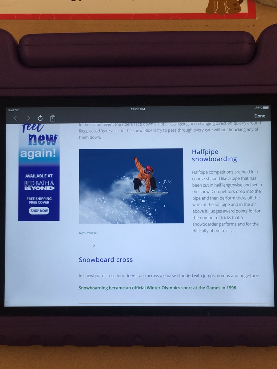 MrsProctorPES's tweet photo. Using QR Codes to learn about the Winter Olympic Sports! #WinterOlympics2018 https://t.co/EI7DRKrJFW