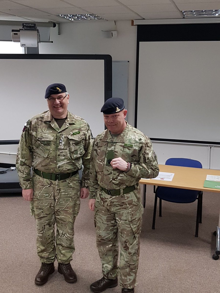 jdmgraham's tweet photo. Promotion happens at ATUs'!!!
CO ATU North surprises Staff Sergeant Kelly with his promotion to WO2 at the weekend. Well done and well deserved. https://t.co/p2XN8wveC3