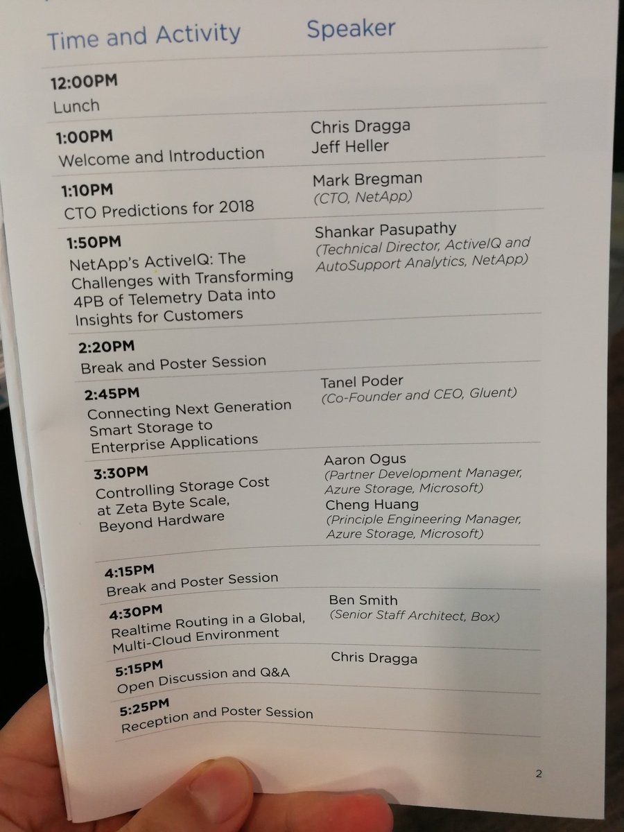 xing_lin_'s tweet photo. Yet another NetApp University Day! program looks great! #netappcto https://t.co/hlieLv71y1