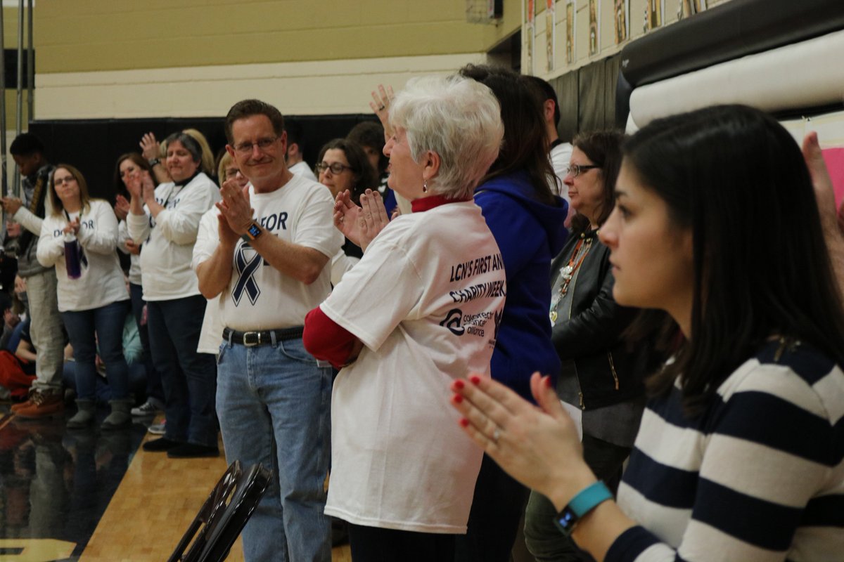 lansecreuse's tweet photo. LCN hosted a pep assembly to wrap up the first annual Charity Week. The goal of Charity Week was to raise $1,500 for two charities that honor Ms. Kozian's memory. The student body, staff, and community knocked it out of the park and raised $7,532.91! #DoItForKoz #WeAreLAnseCreuse https://t.co/FfHVvZ0n0w