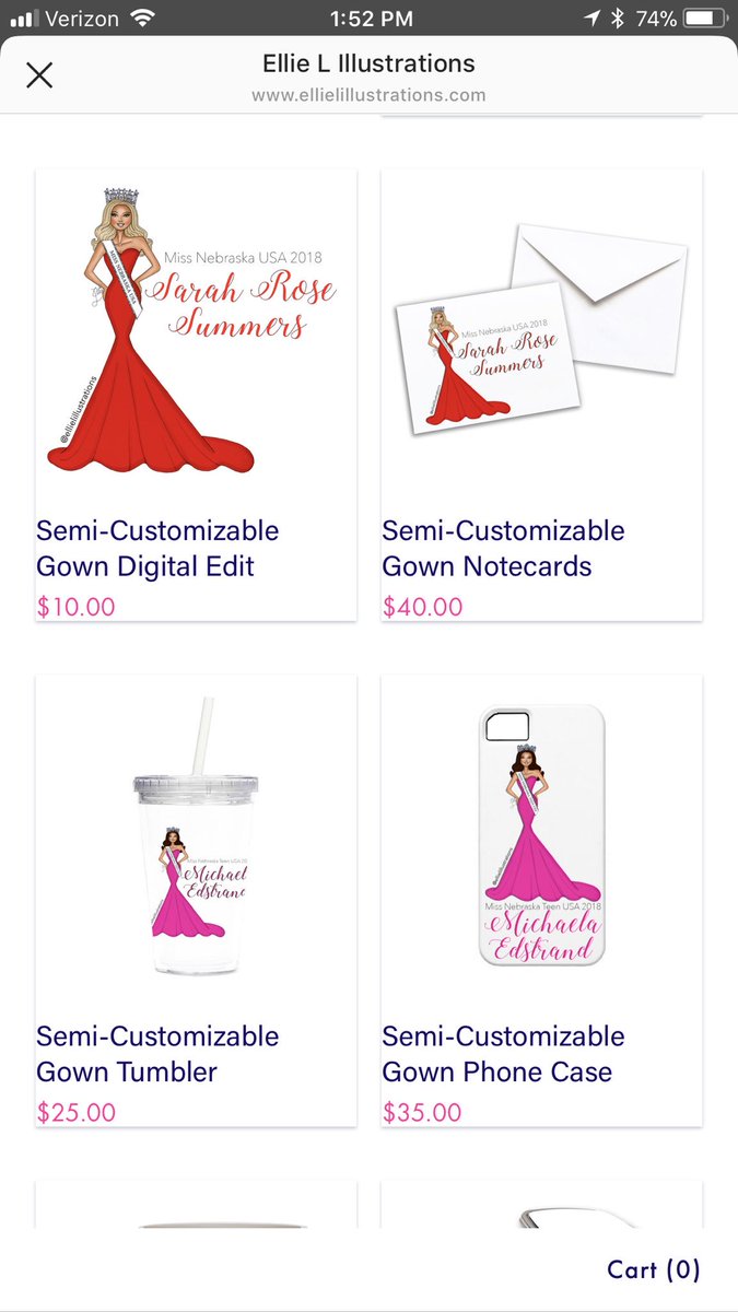 Have you checked out Ellie L Illustrations new website yet? How fun to see <a href="/MissNETeenUSA/">Audrey Eckert</a> and myself within her products shop! ellielillustrations.com