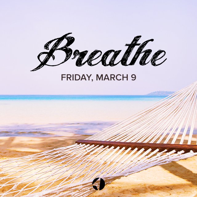 ChristJourney's tweet image. Ladies, it’s time to #Breathe! Join us Friday, March 9 for a well-deserved break! Sign up at ChristJourney.org/Events. #FreetoRest #girlsnight #ChristJourney