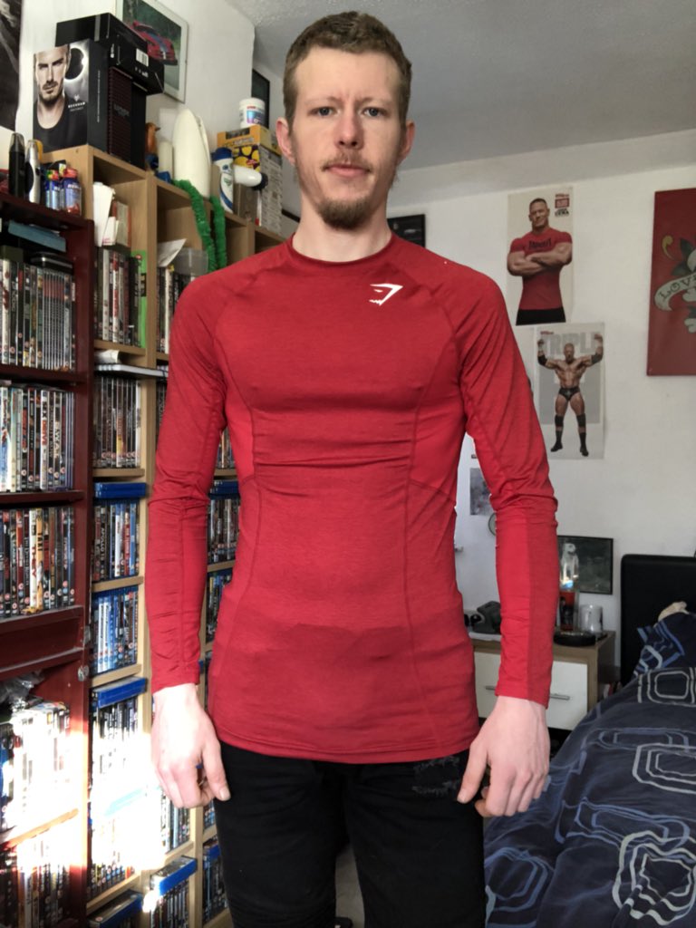 Martin Page on X: My new @Gymshark Element Baselayer long sleeved top in  deep red #gymshark #beavisionary  / X