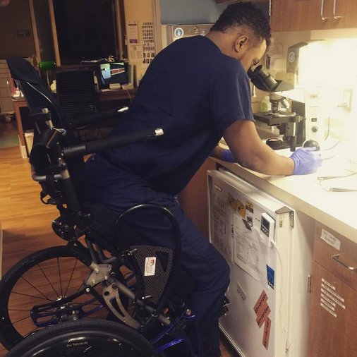 UMichMedSchool's tweet image. Our #GoBlueMed alum Dr. @Okanlami featured in @umfamilymed #DocsWithDisabilities recently joined @UMichMedicine PM&amp;amp;R faculty and @UM_OHEI. Read about his plans for #DisabusingDisability in this inspiring story via @MHealthLab michmed.org/eaWj9