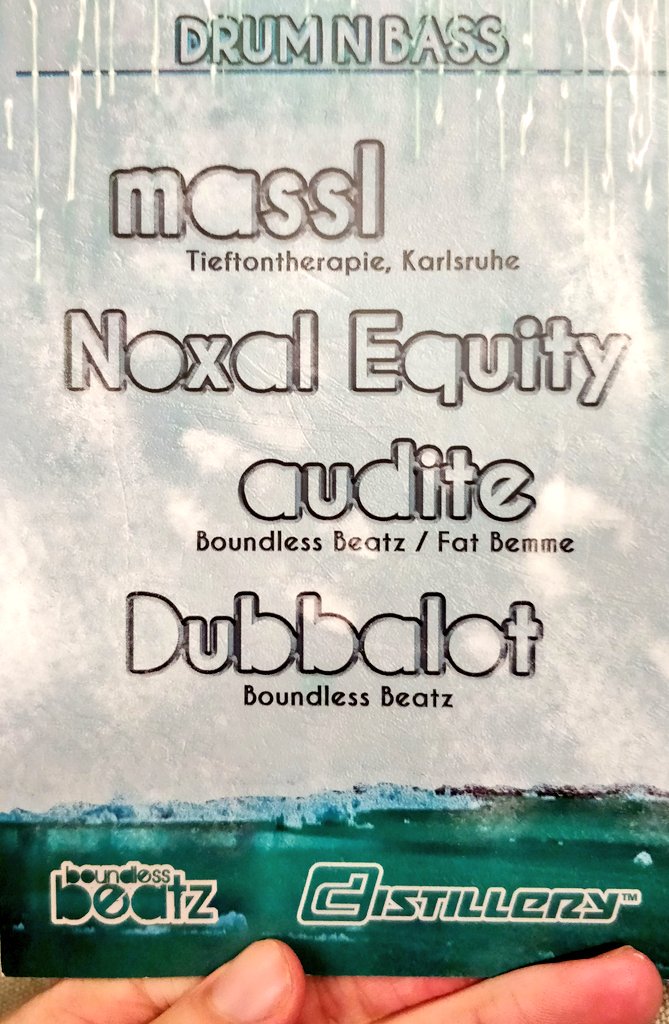 BoundlessBeatz's tweet photo. Why not spend the night with us on friday at @Distillery_Club ? #dnbleipzig https://t.co/MZZfW3iMg7