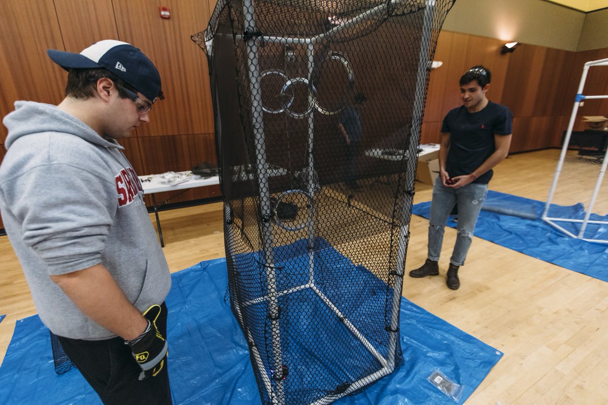 sacredheartuniv's tweet photo. Our #SHUEngineering students are raising funds for Notre Dame High School’s #STEM club. Tomorrow, 2/13, at 12:30p in the A&amp;D gallery, there will be pay-to-play drone racing with all proceeds benefiting the @NDFFLD STEM club.

Learn More: https://t.co/L3k9UtminD
#WeAreSHU https://t.co/KA0j1b2kNg