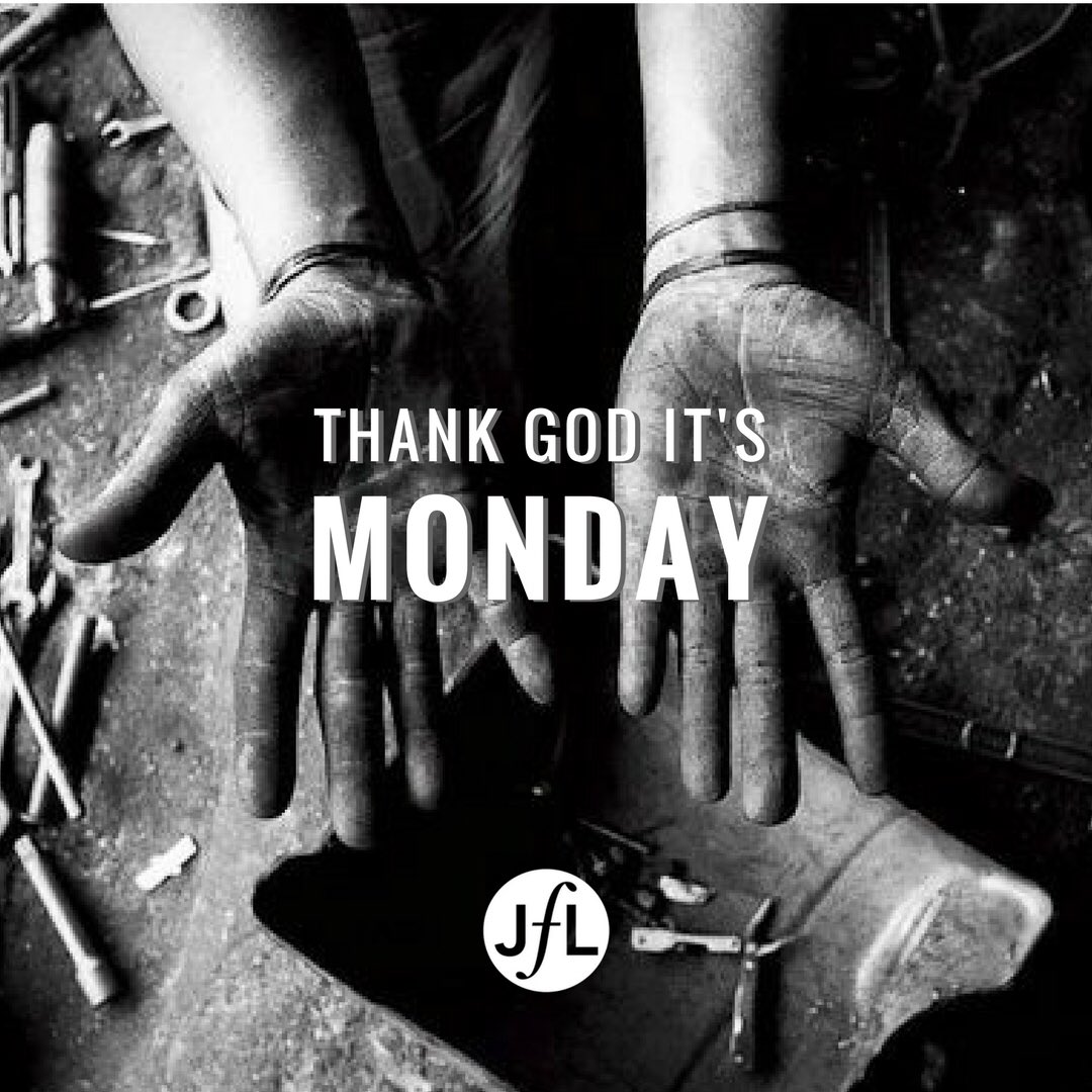 jobsforlife's tweet photo. “Thank God it’s Monday!”—not a phrase you hear often, is it? We begin this work week being thankful for the unique skills and passions God has given us, and the opportunity to help our neighbors find and keep a job. Will you join us?
#createdtowork #unemployment #flipthelist https://t.co/T8NVH0LuDC