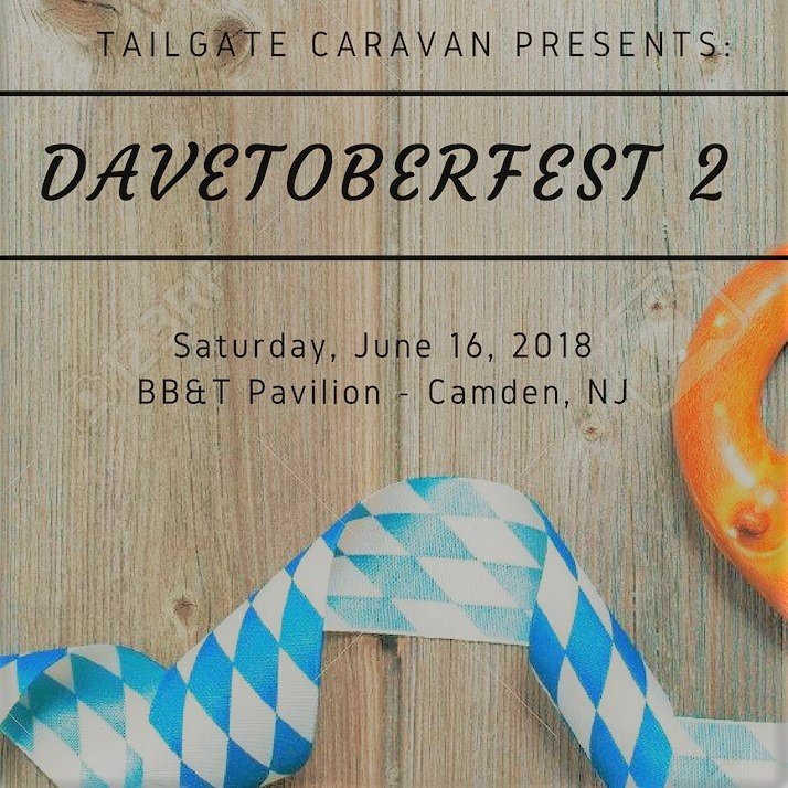 TailgateCaravan's tweet photo. Who's coming to our Davetoberfest tailgate extravaganza in Camden? Be sure to RSVP to our event page. #TGC #DMB #DMBSummerTour2018 https://t.co/Cux9qSVeWA