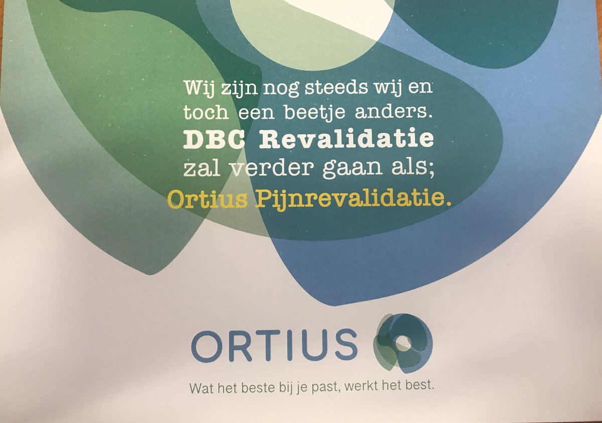 Ortius - Pijnrevalidatie (@ortiusklinieken) on Twitter photo 