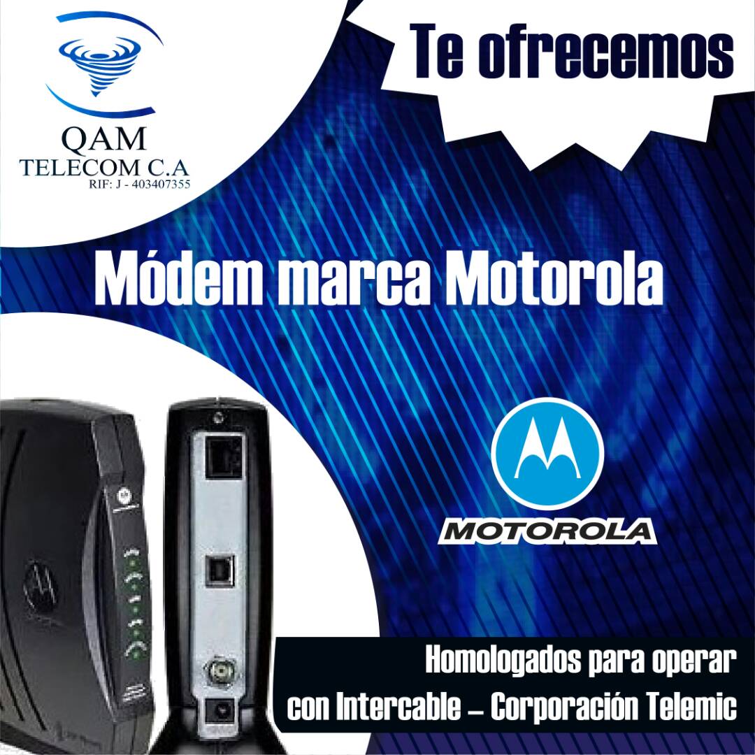 QAMTelecom's tweet image. Venta de módem Motorola, puedes usarlo en tu oficina y hogar. ¡Buen precio! ¡Contáctanos!📱