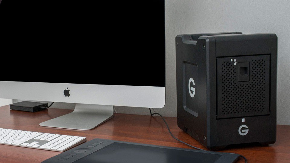 bhphoto's tweet photo. In the Field: G-Technology's G-SPEED Shuttle with Thunderbolt™ 3 https://t.co/77Eb2LLguR #GSpeedShuttle #Thunderbolt3 https://t.co/oQeKqLoC8n