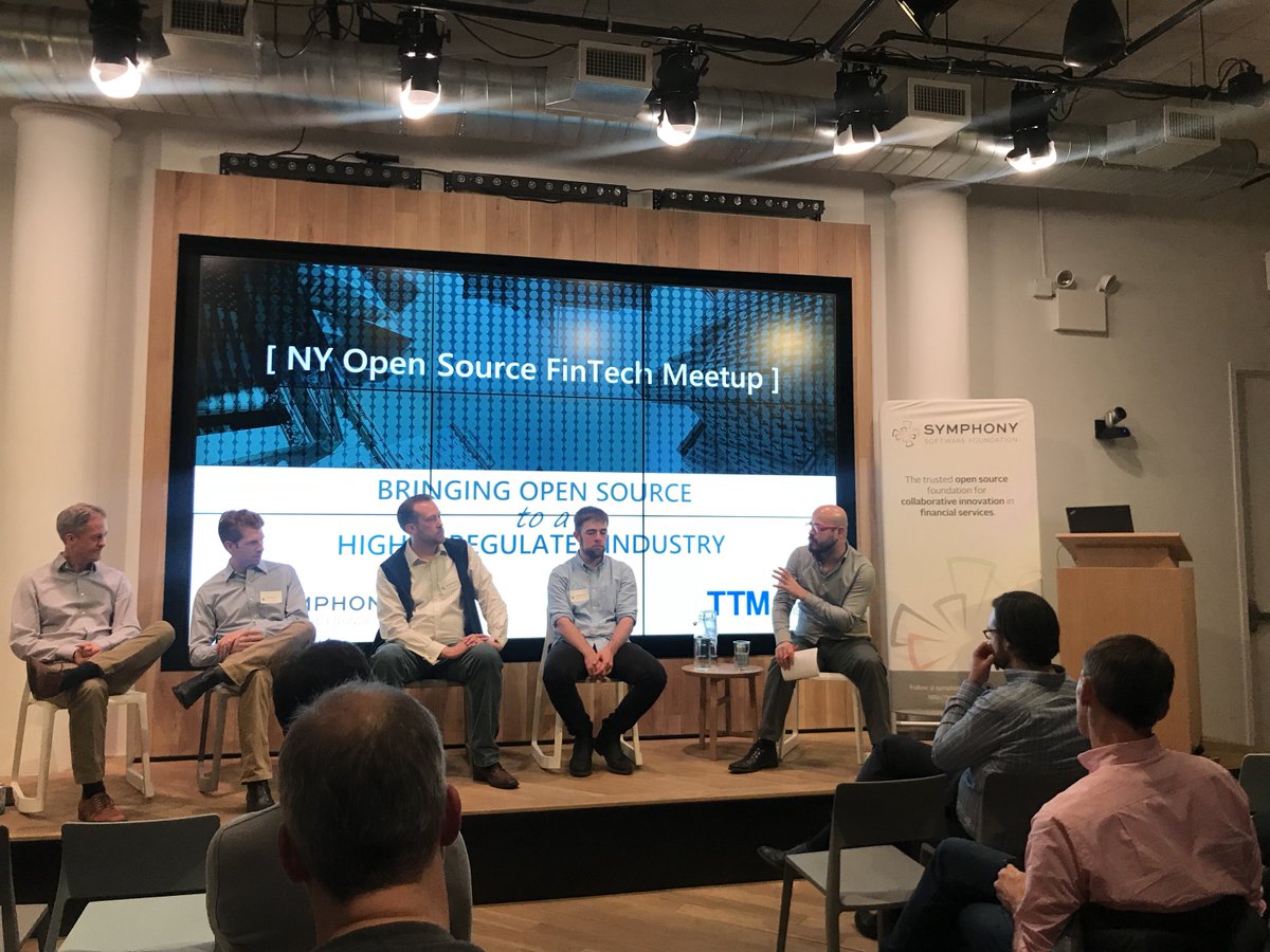 OSStrategy's tweet photo. ‘Bringing #opensource to a regulated industry’ @thinkriseny FT @selerity @twosigma @coverushealth @opentechstrat #ossfintech https://t.co/aZf0VbRsXu
