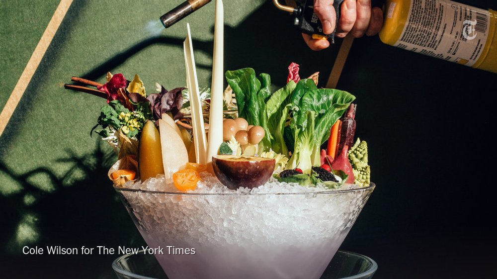 nytcooking's tweet photo. The Office NYC is usually called a speakeasy. It is more like the library of stately Wayne Manor. The @pete_wells review. https://t.co/BHphDsibEA https://t.co/tqi4LfZuZ0