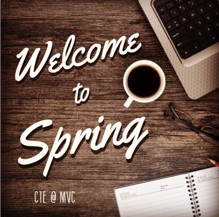 mvc_cte's tweet photo. To all new and returning students, welcome to the spring semester!! #cte #cteatmvc #welcome #springsemester2018 https://t.co/HkmFvdprfj