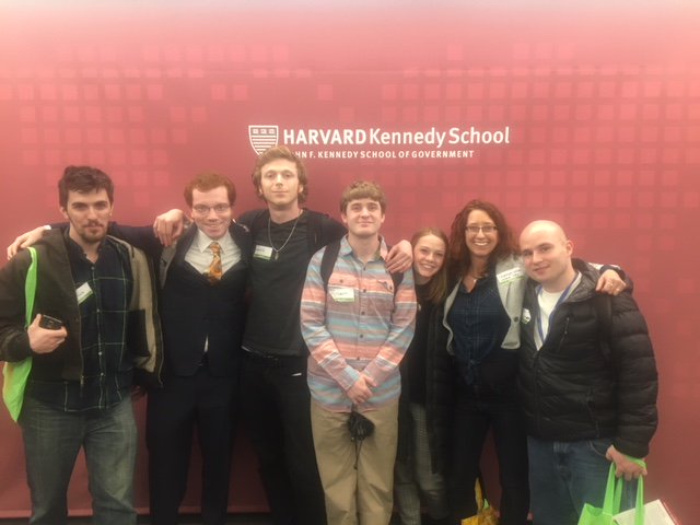 landmarkcollege's tweet photo. The Entrepreneurship & Innovation class went 2 #SECON2018 in Boston this wknd. LC's Dr. Jeanette Landin presented "Empowering Youth Through Social Enterprise." (L-R) Jacob Krumkin, Ian Pulsford, Kenzie Gelbart, Eric Smith, Erica Loveland, Tamara Stenn (professor), Brian Carter. https://t.co/mC3lxYXGUu