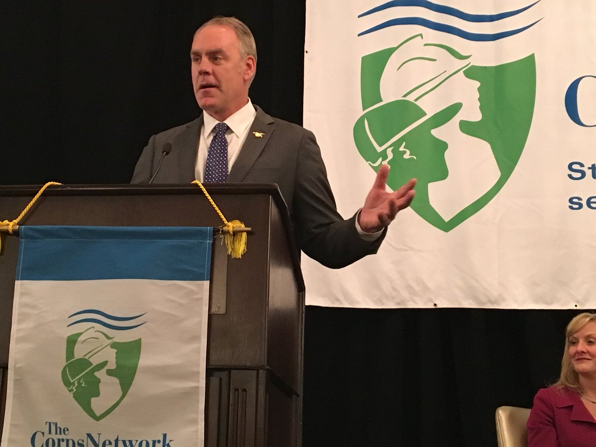 SandyScott1's tweet image. Thank you Sec. Zinke for supporting #21CSC &amp;amp; recognizing value and cost-effectiveness of @AmeriCorps &amp;amp; conservation corps in addressing maintenance backlog on public lands while developing workforce skills of veterans and young adults.