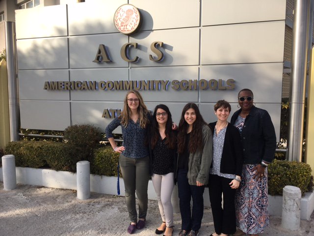 UDCEHD's tweet photo. Our three #earlychildhood education students have officially begun their teaching placements in Greece at @acsathens! #ECEinGreece #UDAbroad #CEHDImpact https://t.co/nIg9Q6K08c