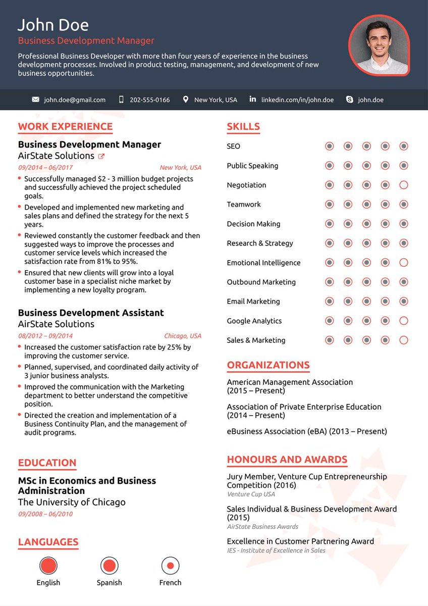 موقع Novo Resumes موقع عجيب تسوي منه سيرتك الذاتية بتصميم وبطريقة احترافية
استخدامه سهل كل اللي عليك انك تدخل البيانات المطلوبة وتقدر تضيف وتحذف اقسام
مجاني للقالب الاساسي
وتقدر تشتري قوالب بسعر رخيص
بس المجاني يكفي صراحة 👌🏼
جربوه انصحكم فيه
novoresume.com
