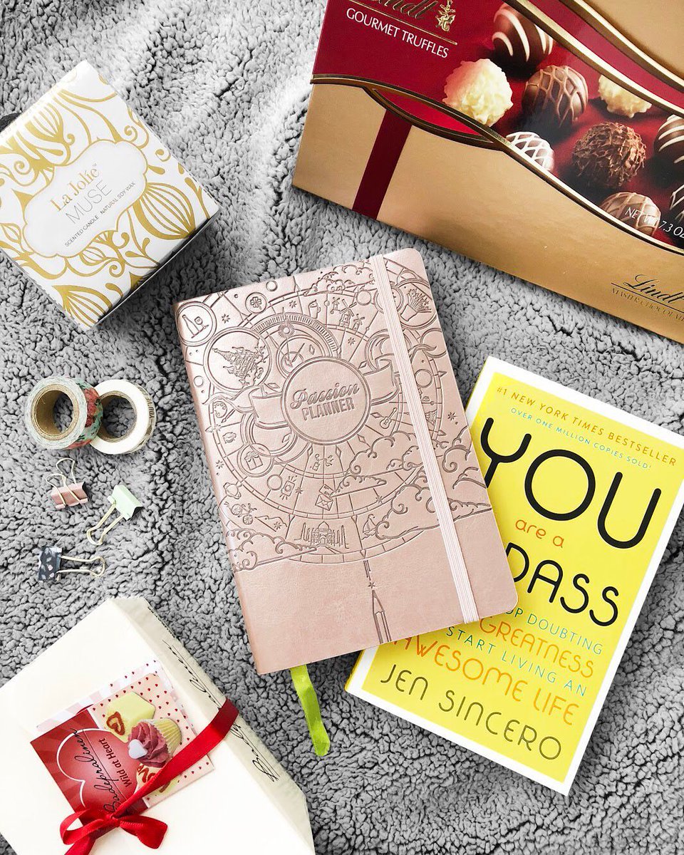 passion_planner's tweet photo. We're celebrating not only love for your significant other, but most importantly, yourself! Enter our “Love Starts With Me!” giveaway for a chance to win everything pictured + a 2018 Dated Passion Planner of your choice! Just follow &amp; RT! Winner will be announced Wed, 2/14. ❤️ https://t.co/VO0IilesRn