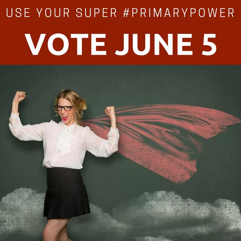 SwingLeftSGV's tweet photo. DYK if you live in a Swing District &amp; don’t vote in June, there may be only two Republicans on the ballot for midterms in November? VOTE! https://t.co/58uXdSdTvw