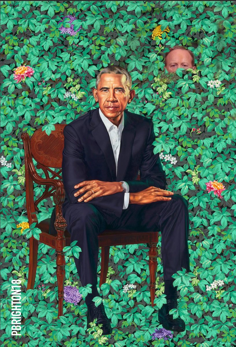 In the Weeds #FindSpicer #ObamaPortraits #spicer <a href="/BarackObama/">Barack Obama</a> <a href="/seanspicer/">Sean Spicer</a>