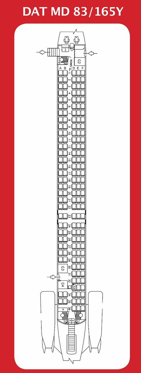 MD-80.com on Twitter: "#DAT #MD83 #seatmap https://t.co/hDDc2ujhYg" /  Twitter