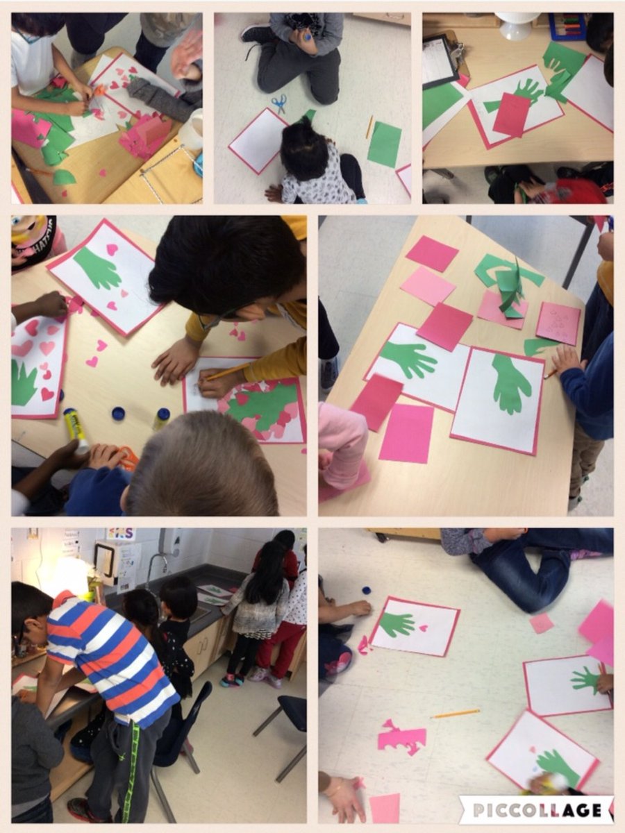 SIB_K4's tweet photo. We had a great time with our #learningbuddies this morning.  They brought a math game and a Valentine's craft to do together! Thanks @3C_SIB! #collaboration @SIBpeel @JaySugunan @cheryl_dell https://t.co/9WPZ0SCfyg