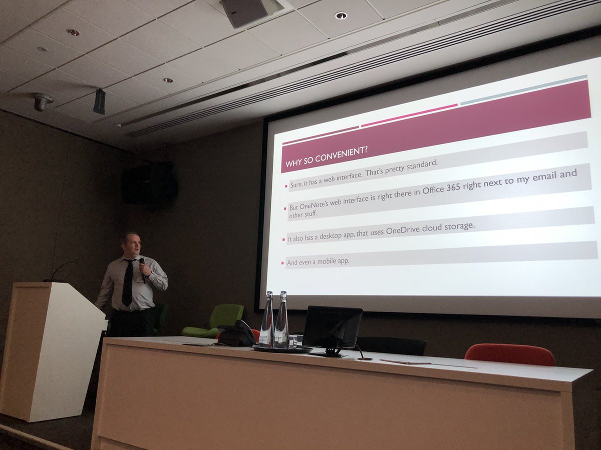 ianfordham's tweet photo. “OneNote to rule them all” - safe to say David Marshall & @aford78 @WestCollScot love @msonenote across the college - in both curriculum time & @CodeClub activity #feforum @mtholfsen #microsoftedu https://t.co/eRZp3O186H