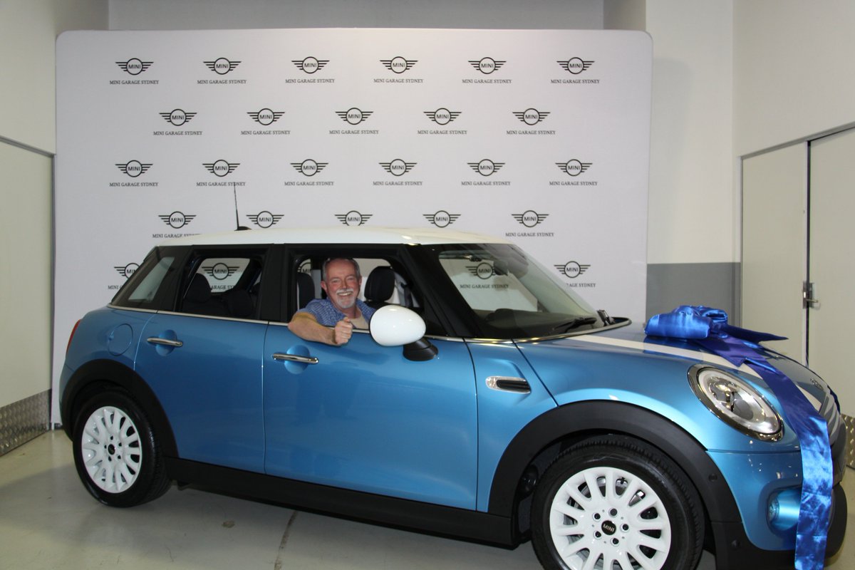 laserco's tweet photo. Here's our winner Peter J, Central Coast at the MINI Garages Sydney picking out his new Mini Cooper! Thanks again for everyone who entered and all our retail partners' support and hard work to help us run a great Christmas promotion. Watch out for the next one. https://t.co/WcShThgF9V