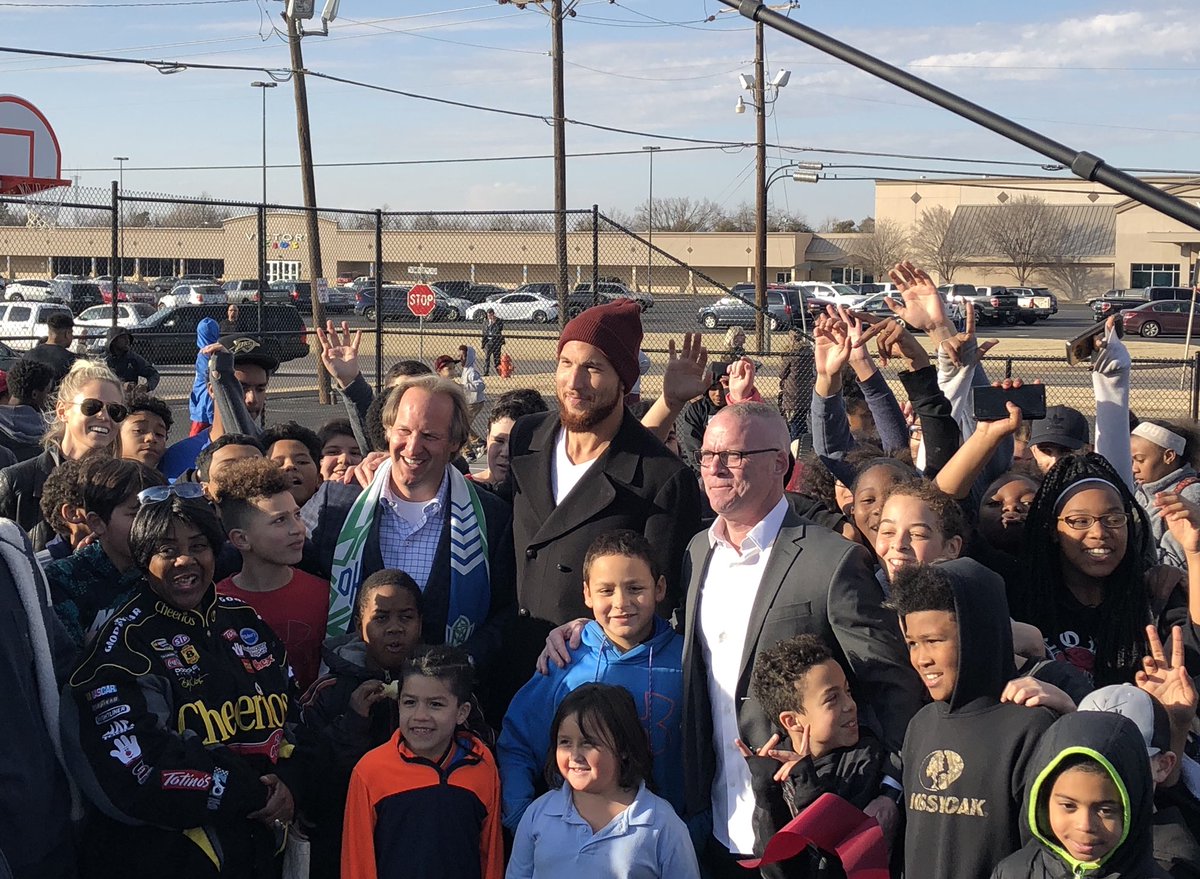OKCforSoccer's tweet photo. Exciting times for ⚽️ in OKC as Energy FC, @OKCityCenter and @TeamGriffinEYBL Foundation open the first of many futsal courts in partnership with @ussoccerfndn.

#ForCityAndClub https://t.co/vOCU76iFq3