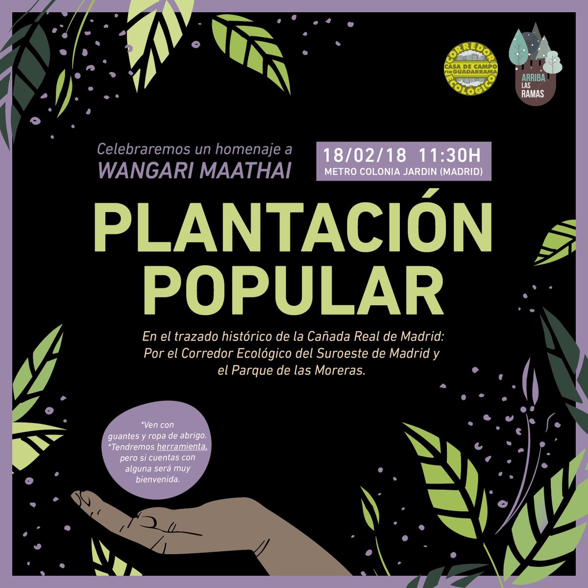 Next Sunday 18th we are going to pay homage to Wangari Maathai in Spain, a plantation of 100 trees for her and for all of you people of the  Green Belt Movement, you are our reference @GreenBeltMovmnt  #WangariMaathai #greenbeltmovement @WangariMaathai @yayo_herrero @raulrejon