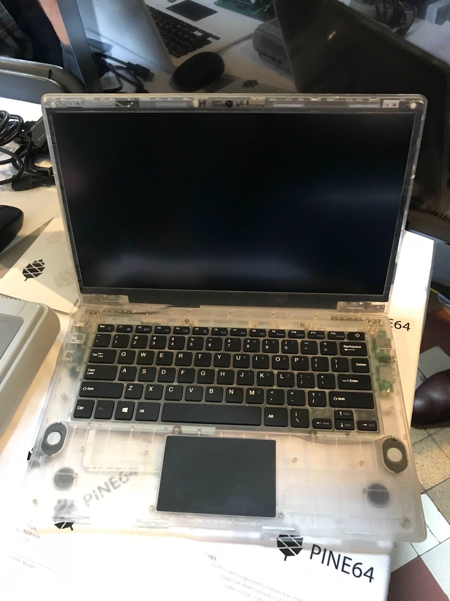 rbanffy's tweet image. Hey, @thepine64, if you release the laptop in clear plastic, I'll order one today.