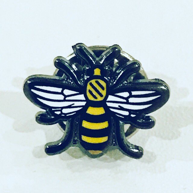 bee_manc's tweet photo. Get a FREE #BEE PIN and FREE P&amp;P when you spend over £25 at https://t.co/6KSfe3CtYT (Bee will be added to order on despatch) #manchester #mancmade #free https://t.co/XweStzE0kg