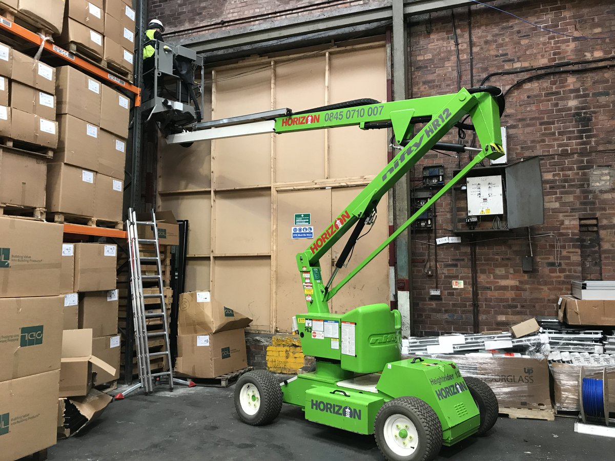 weblecservices's tweet image. Todays installation of a fibre optic link and cat 5e points. We hold PAL licenses so that we can legally use these brilliant boom lifts as supplied by Horizon Platforms Ltd