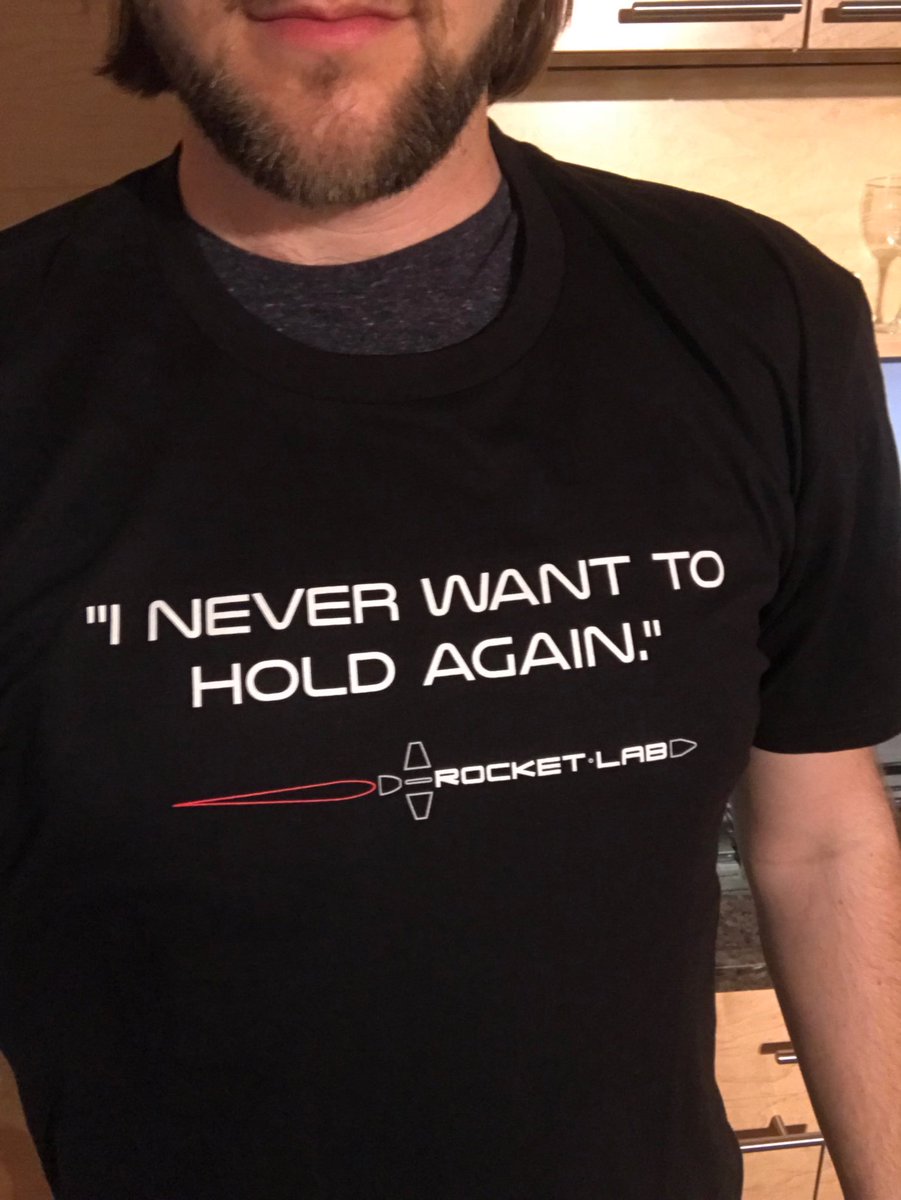 Rocket Lab on Twitter "INeverWantToHoldAgain shirts are shipped and looking sharp!…
