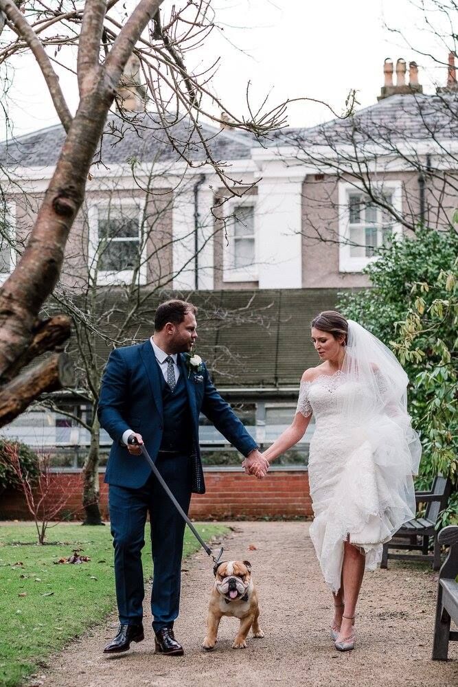 Ryan &amp; Vicky at <a href="/StyalLodge/">Styal Lodge</a>
captured by <a href="/JonnyDraperfoto/">Jonny Draper</a>. Ryan is wearing a bespoke three piece to compliment his bride in her stunning <a href="/Love_Bridal/">Love Bridal Boutique</a> dress!